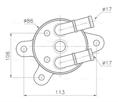 Охолоджувач оливи AVA COOLING MZ3301 (фото 1)