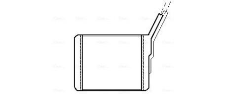 Теплообменник, отопление салона AVA COOLING OL6182