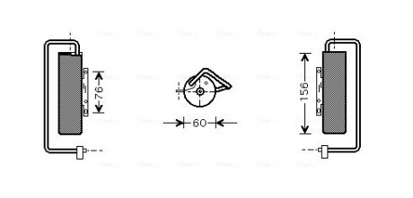 Осушувач кондиціонера Opel Vectra C 02>08 AVA AVA COOLING OLD335 (фото 1)