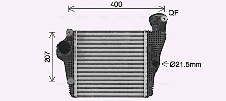 Охолоджувач наддувального повітря AVA COOLING PR4098