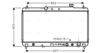 Радіатор охолодження CAMRY 22i AT 96-01(вир-во AVA) AVA COOLING TO2236