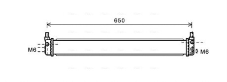 Радиатор, охлаждения дивгателя AVA COOLING TO2602