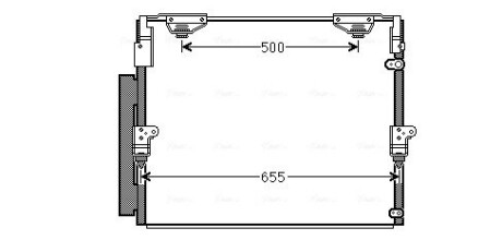 Радіатор кодиціонера AVA COOLING TO5560D