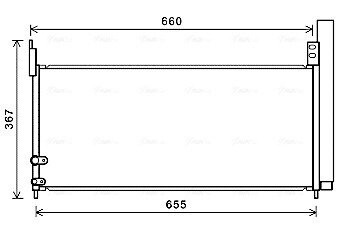 Радіатор кодиціонера AVA COOLING TO5692D