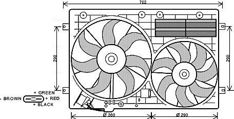 Вентилятор AVA COOLING VN7529 (фото 1)