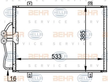 Конденсатор, кондиционер BEHR 8FC351036191