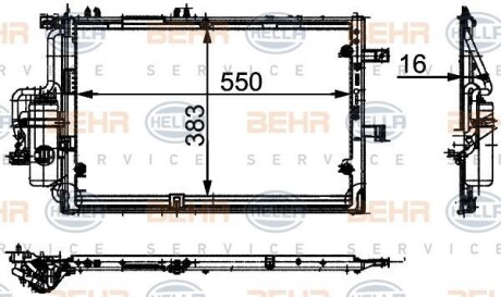 Конденсатор, кондиционер BEHR 8FC351300621