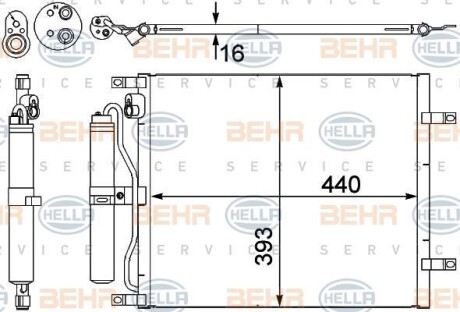 Конденсатор, кондиционер BEHR 8FC 351 303-231