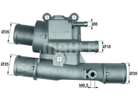 Термостат, охлаждающая жидкость BEHR TI 123 88