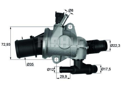 Термостат, охлаждающая жидкость BEHR TI 152 88