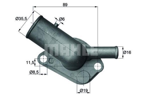 Термостат, охлаждающая жидкость BEHR TI6487D