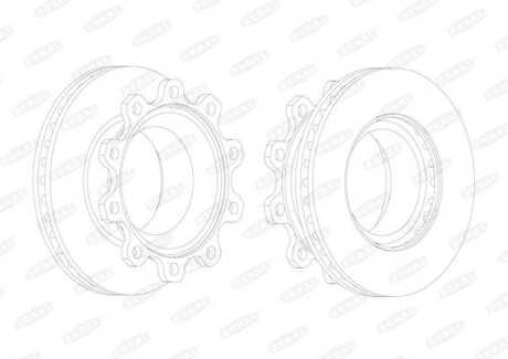 Гальмівний диск BERAL BCR176A