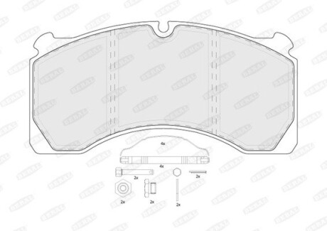 Колодки гальмівні, WVA 29124 BERAL BCV29124TK