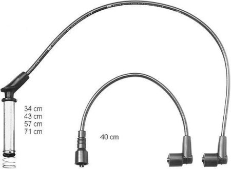 Комплект проводов зажигания BERU ZEF1118