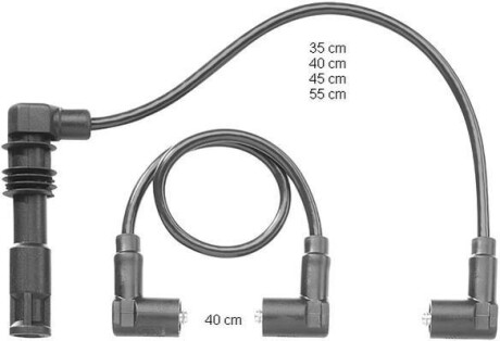 Комплект проводов зажигания BERU ZEF1187