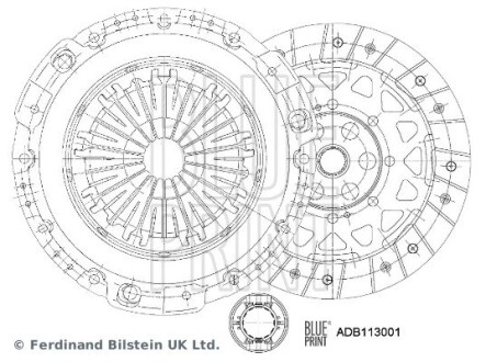 Комплект сцепления BLUE PRINT ADB113001 (фото 1)