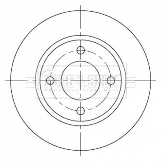 Гальмiвнi диски BORG&BECK BBD5376