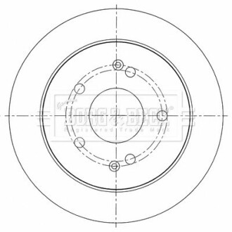 Гальмiвнi диски BORG&BECK BBD5452