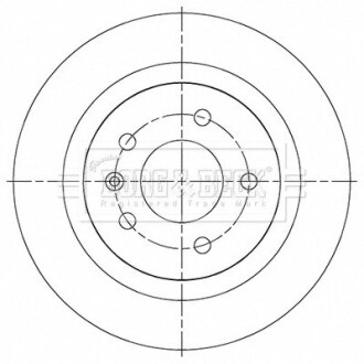 Гальмiвнi диски BORG&BECK BBD5501