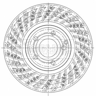 Гальмiвнi диски BORG&BECK BBD6116S