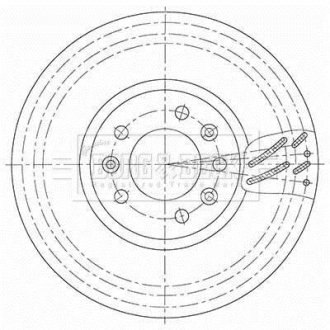 Гальмiвнi диски BORG&BECK BBD6138S