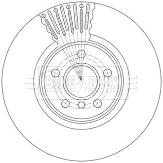 Гальмiвнi диски BORG&BECK BBD7022S