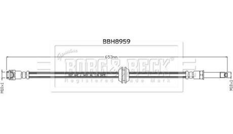 Гальмiвний шланг BORG&BECK BBH8959