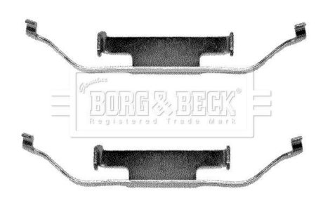 Ремкомплект гальмiвних колодок BORG&BECK BBK1012