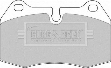 Гальмiвнi колодки дисковi BORG&BECK BBP1596