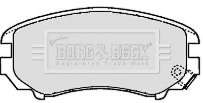 Гальмiвнi колодки дисковi BORG&BECK BBP1884