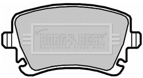 Гальмiвнi колодки дисковi BORG&BECK BBP2139