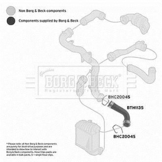 Трубка нагнетаемого воздуха BORG&BECK BTH1135 (фото 1)