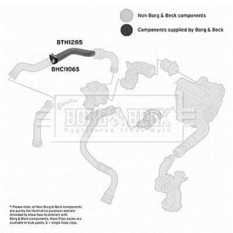 Трубка нагнетаемого воздуха BORG&BECK BTH1285