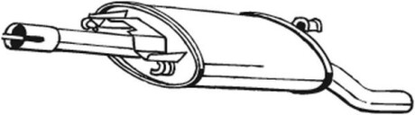 Глушитель выхлопных газов конечный BOSAL 279-653