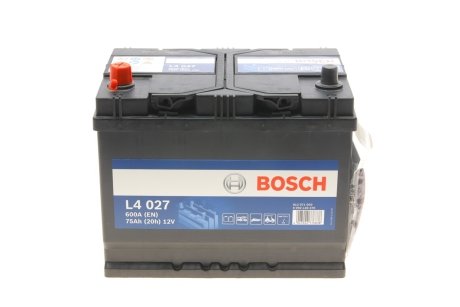 Акумулятор 12В/75Аг/600А/18,1кг BOSCH 0 092 L40 270