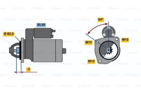 Стартер BOSCH 0 986 016 530 (фото 1)