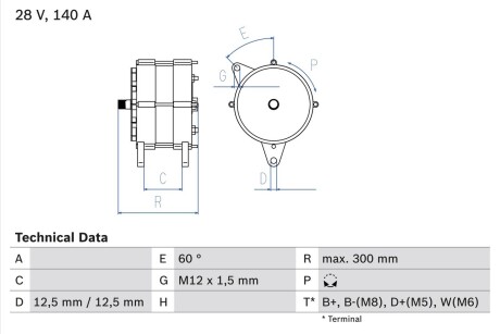 Генератор BOSCH 0 986 045 990