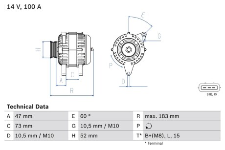 Генератор BOSCH 0 986 080 920