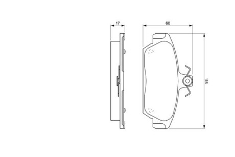 Гальмівні колодки дискові BOSCH 0 986 424 092 (фото 1)