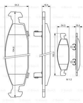 Колодки тормозные BOSCH 0 986 424 666