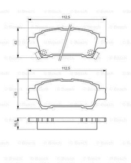 Гальмівні колодки дискові BOSCH 0 986 424 762 (фото 1)