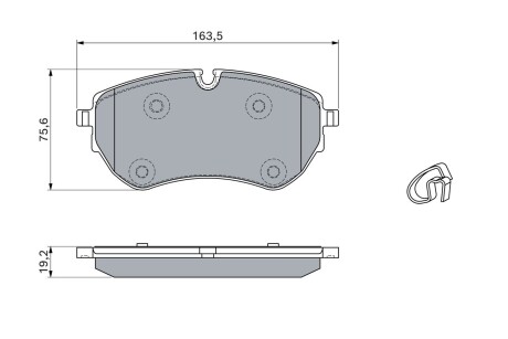 ДИСКОВІ КОЛОДКИ BOSCH 0 986 460 046