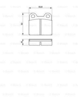 Гальмівні колодки дискові BOSCH 0 986 460 101 (фото 1)