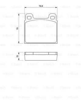 Гальмівні колодки дискові BOSCH 0986460111 (фото 1)