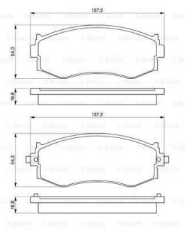 Гальмівні колодки дискові BOSCH 0 986 461 121 (фото 1)