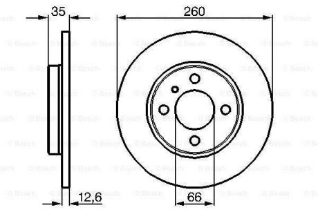 Диск тормозной BOSCH 0986478029