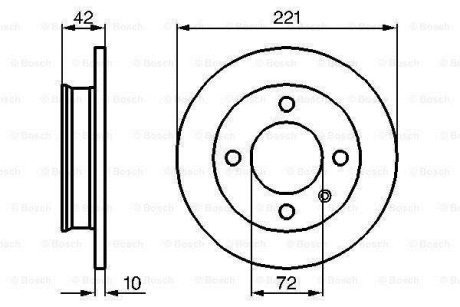 Тормозной диск BOSCH 0 986 478 068