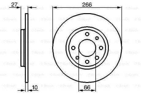 Тормозной диск BOSCH 0 986 478 090 (фото 1)