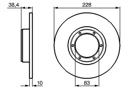 Тормозной диск BOSCH 0 986 478 103 (фото 1)