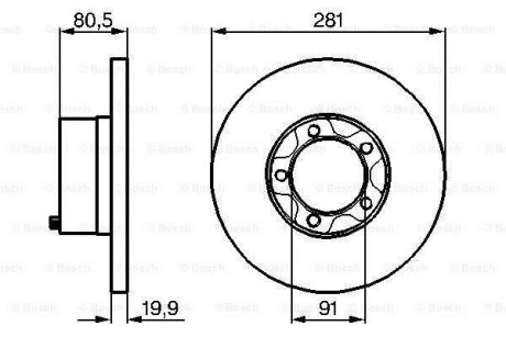 Тормозной диск BOSCH 0986478138